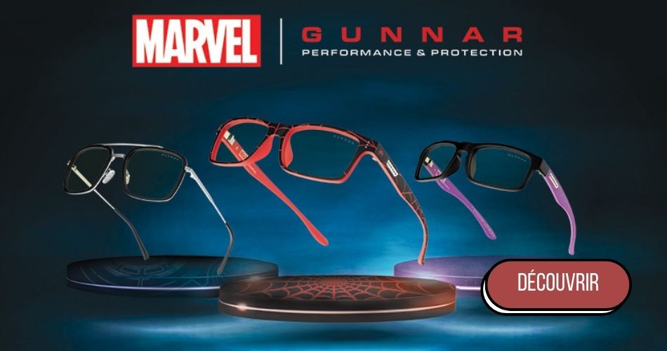 Lunettes Gunnar Anti lumière bleue X Marvel