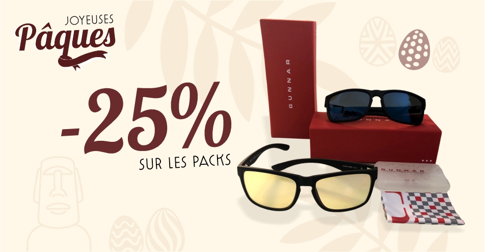 Les packs de Pâques à -25% chez GUNNAR